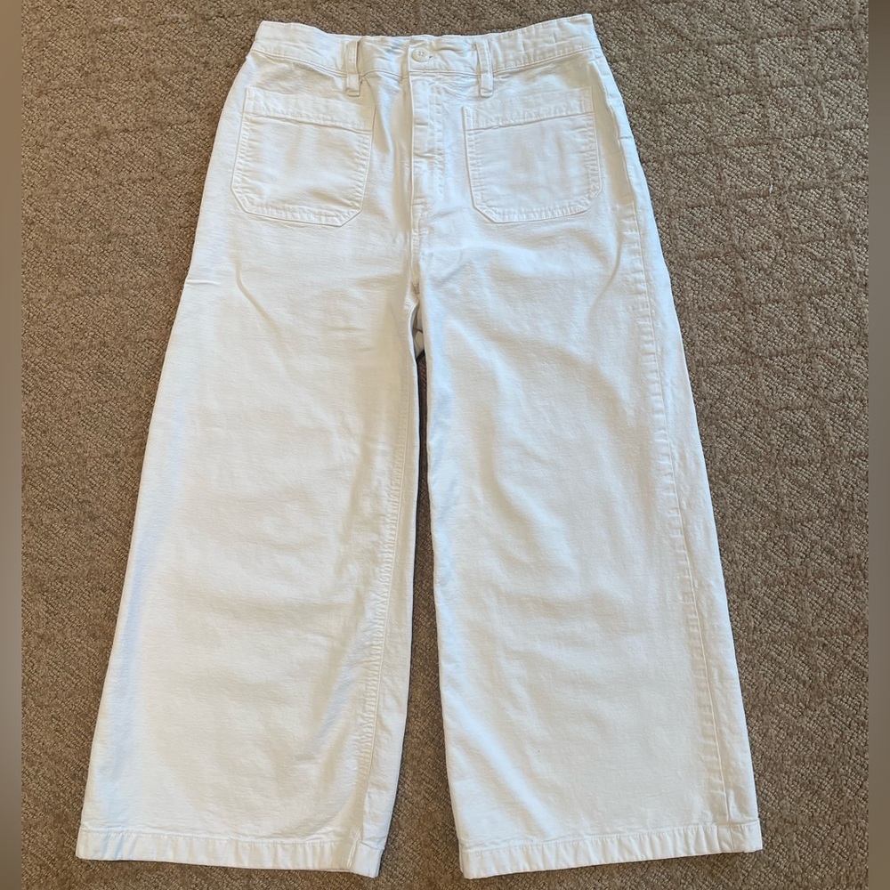 J. Crew Wide leg crop pants